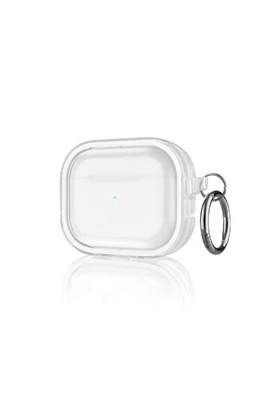 Marsilyan حافظة Airpods Pro 2 (الجيل الثاني) شفافة لامعة - بيضاء ILKEL-RSITDK4