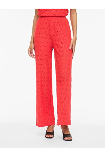 VILA Wide Leg Hose VIAMALINA High Waist