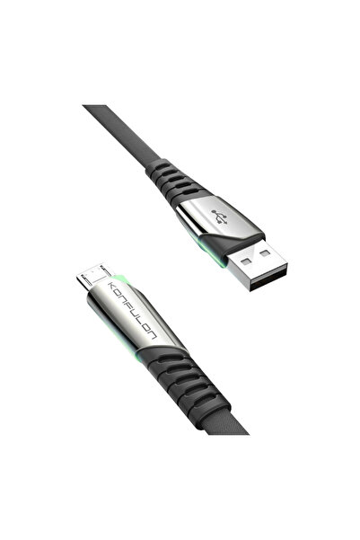 EASERA TİCARET كابل USB صغير DC16 بطول 1 متر 2.4 أمبير - أسود