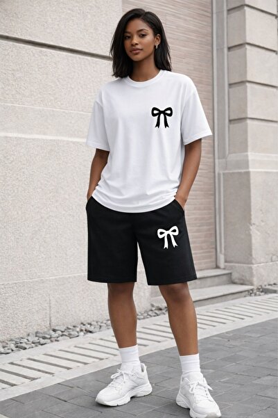 orwen life est. 2022 Συλλογή Bow Γυναικείο Σετ Σορτς Άνετη Εφαρμογή OVERSIZ Μ...