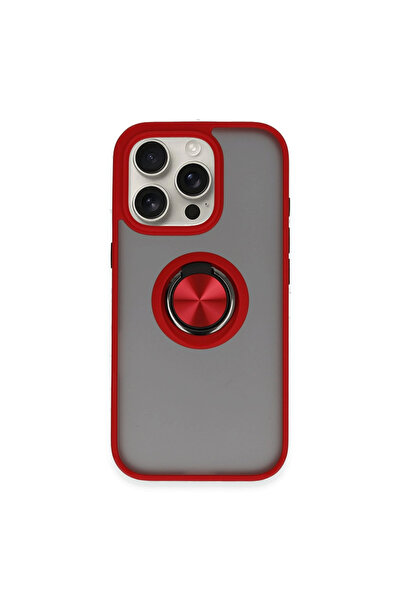 NewFace iPhone 16 Pro Case Montreal Ring Silicone Cover - Red