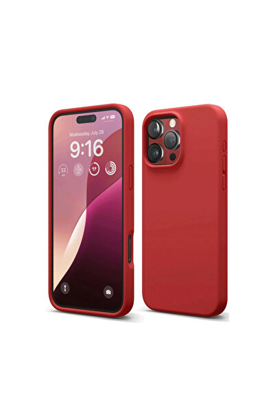 NewFace iPhone 16 Pro Max Case First Silicone - Red