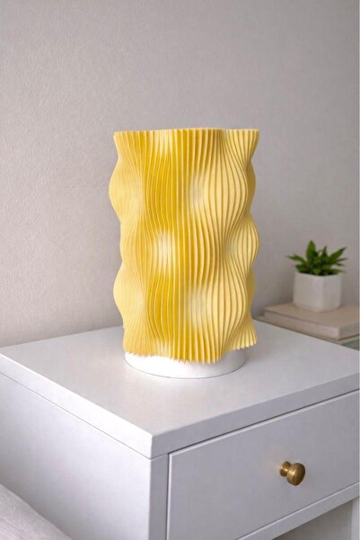 Triomorph WAVY LAMP Premium Dekoratif Abajur – Modern Tasarım Gece Lambası, O...