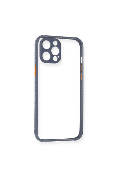 TheGencoo Apple iPhone 12 Pro Case Miami Transparent Silicone - Gray