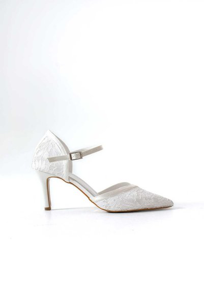 Shoes Women's Stylish Lace Heeled Shoes Stiletto