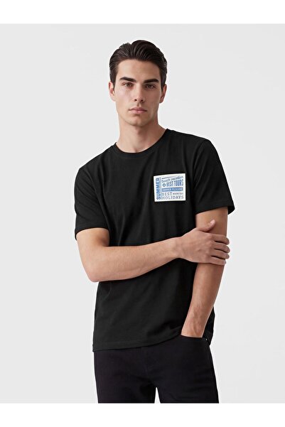 LC Waikiki Crew Neck Printed Men's Combed Cotton T-Shirt