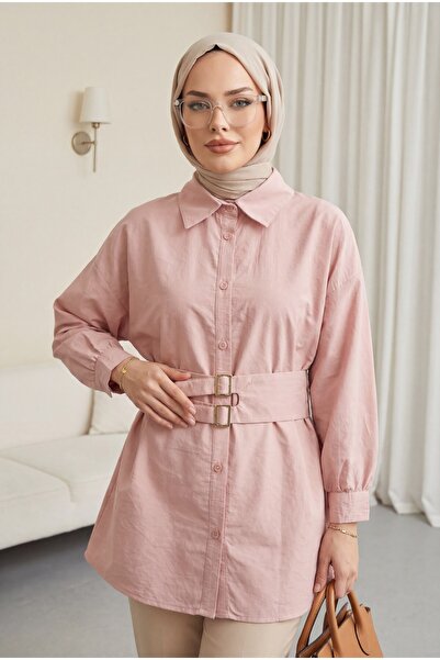 HİJABAYA Πουκάμισο Cupra με διπλή πόρπη, ελαστική ζώνη και κουμπιά μπροστά