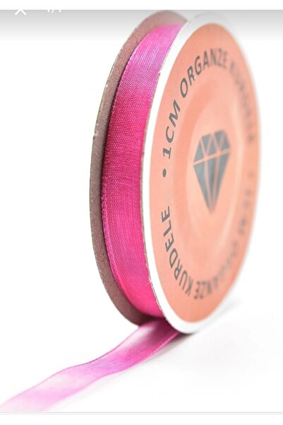 Esram Butik Organza Tulle Ribbon Fuchsia 1 cm 23 Mt, Bride, Bundle, Engagemen...