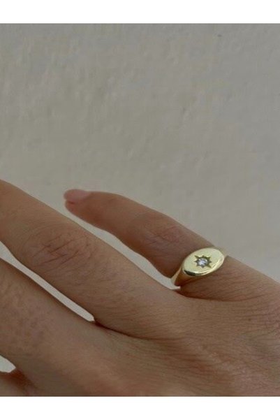 OJO TAKI KUTUP YILDIZLI SERÇE PARMAK YÜZÜĞÜ OJO00517