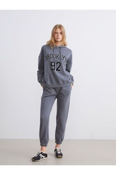 LC Waikiki Women's Thick Jogger Sweatpants with Elastic Waist
