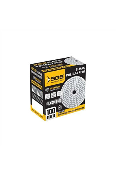 SGS ELMAS POLİSAJ PEDİ 100 MM 50 KUM ISLAK-WET