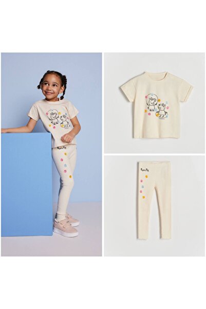 La ciel Paris Peppa Pig Tayt T-Shirt Takım