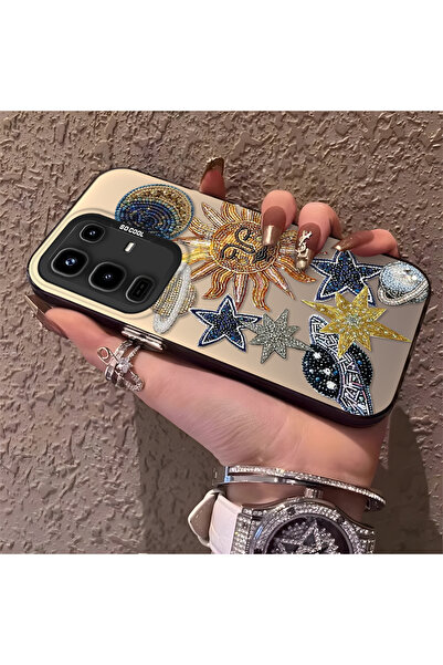 PATTERNOVA Infinix Note 50/Note 50 Pro Uyumlu Yüksek Kaliteli Yıldız ve Ay De...
