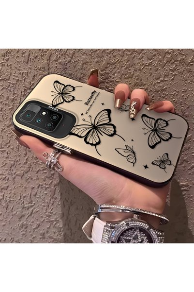 PATTERNOVA حافظة ريدمي 10 4G متوافقة مع نمط فراشة نازاريك، حماية كاملة، حافظة...