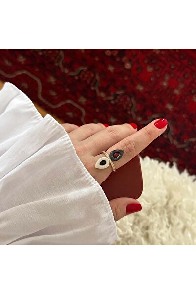 Alice İsstanbul خاتم عرقي ملون مطلي بالمينا