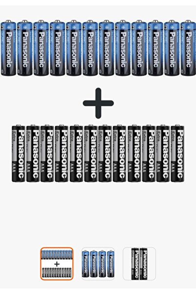 PANASONIC 48 Li Pil - 24 Kalem + 24 Kumanda Pili - 48 Adet