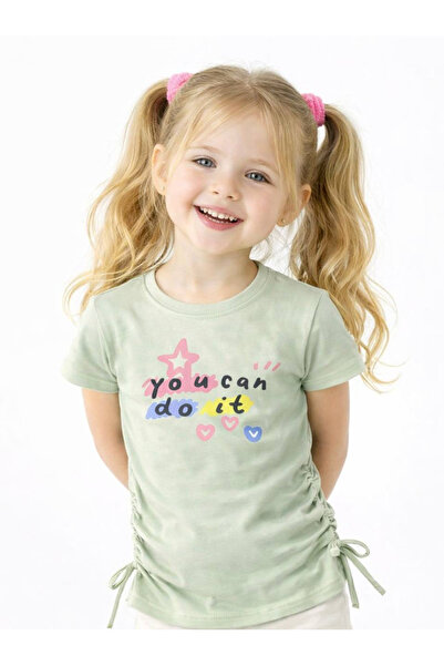 Noone Κοριτσίστικο μπλουζάκι με στάμπα  "You Can Do It " και λεπτομέρεια με κ...