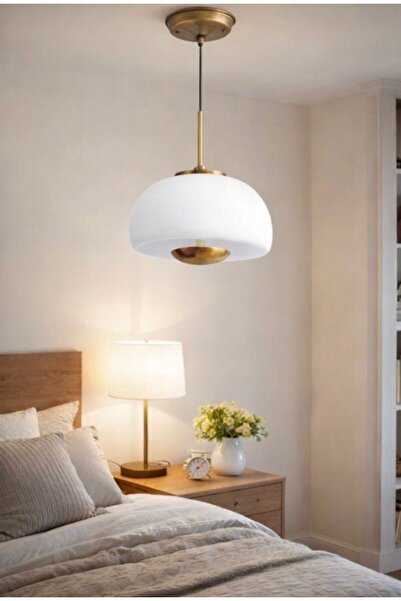 ecodesignline Elara Eskitme Cam Sarkıt Avize Modern Tasarım Opal Cam Salon Ho...