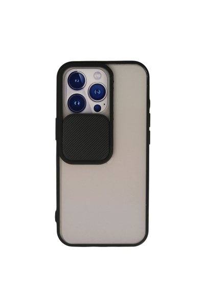 eco port 13 Pro Case Palm Frosted Camera Slider Silicone - Black