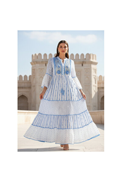 IBBAN Μπόχο Μπασίμα Μακριά Τουνίκ Μπλε