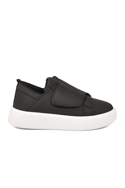Aspor Black and White Velcro Women's Sports Shoes