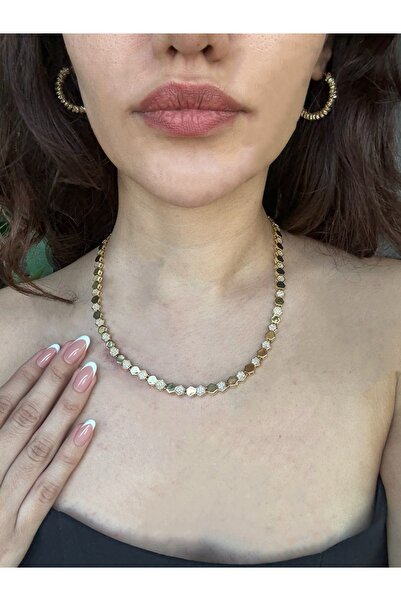Emine seker jewelry Kadın Zirkon Petek VIP Model Xuping Kolye