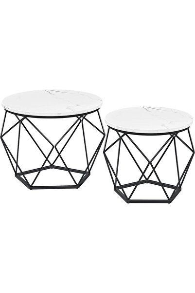 1st Modern Design Round Coffee Table Set 50*40 cm