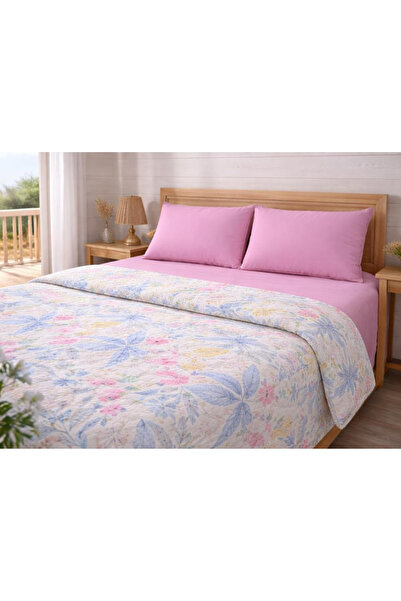 Faralya Life %100 Pamuklu Çift Kişilik Pike Takımı 200x220 cm Pike 240x260 Ça...