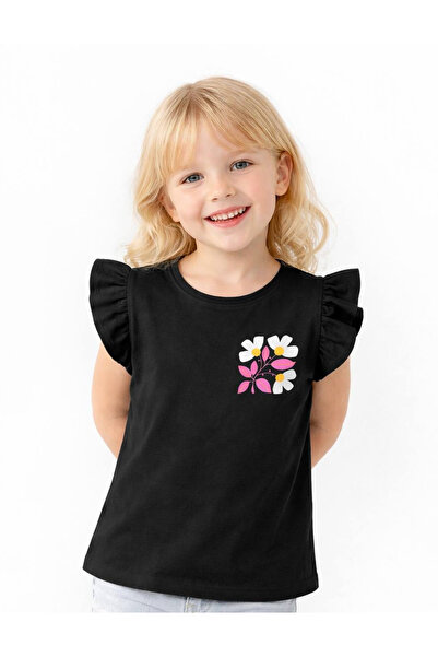 Noone Κοριτσίστικο μπλουζάκι με φλοράλ στάμπα και μανίκια με βολάν |   Μπλούζ...