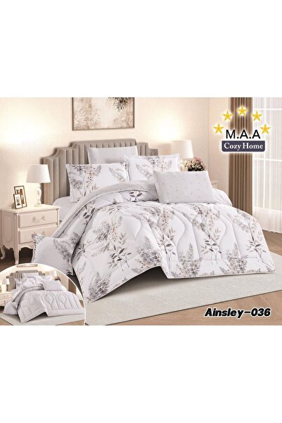 Moon Summer Bedspread Nefren 8 Pieces Microfiber Jacquard