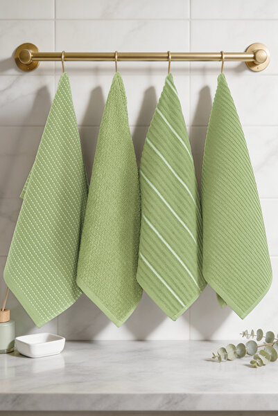 Coton Delux Πετσέτα κουζίνας - Πράσινο