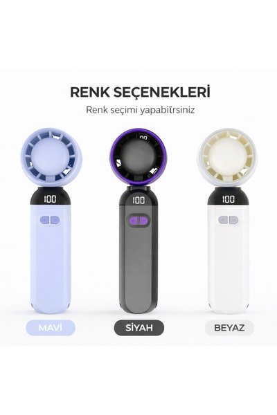 FREED TOOLS Taşınabilir Şarjlı Fan Süper Serinlik 12.000mAh, 30000 RPM