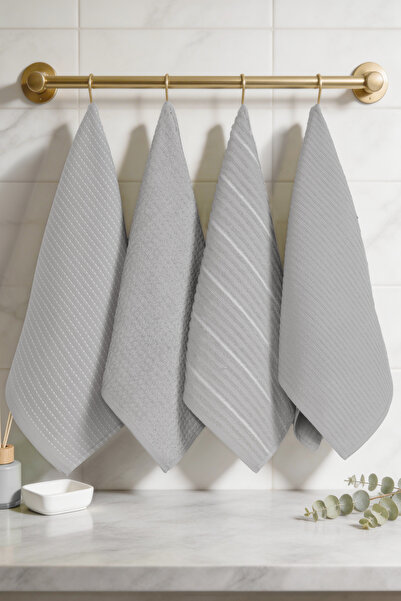 Coton Delux Σετ πετσετών κουζίνας και χεριών & προσώπου Mira 4 τεμαχίων 40x60...