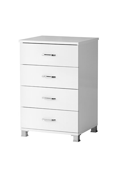 Erz Design Buket 4 Çekmeceli Komodin Şifonyer 51x45x79 cm Demonte