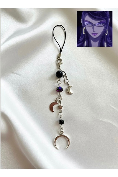 bohemian takı tasarim Bayonetta Cosplay Witch Moon Anime Telefon Charmı
