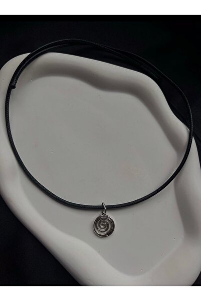 REMBER JEW Spiral İpli Kolye y2k aesthetic gothic takı