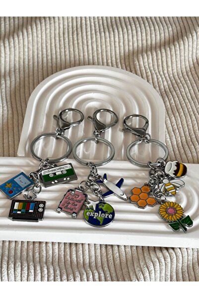 bijoux uniques Παγκόσμια κασέτα αεροπλάνου & τηλεόρασης & μελισσολουλούδια & ...