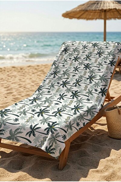 Loselya Πράσινη Πετσέτα Παραλίας Τροπική Αύρα 70 x 150 εκ.