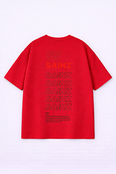 LORVEX T-Shirt - Κόκκινο - Oversize