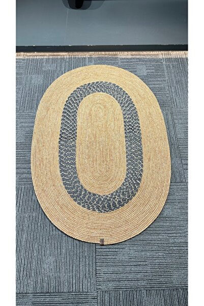 la lune home سجادة من الجوت الطبيعي مقاس 80×120 / مصنوعة يدويًا / 5 ألوان