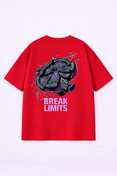 LORVEX T-Shirt - Κόκκινο - Oversize