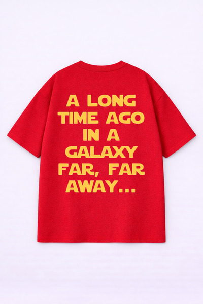 LORVEX T-Shirt - Κόκκινο - Oversize