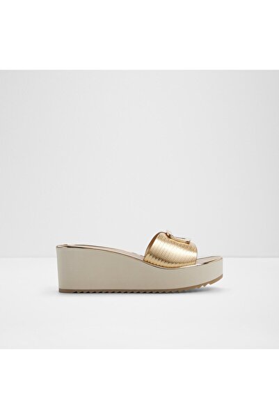 Aldo Menhaden Womens Gold Sandals