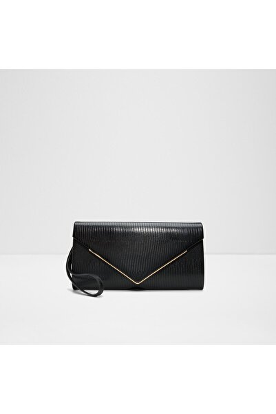 Aldo Elona Womens Black Clutch