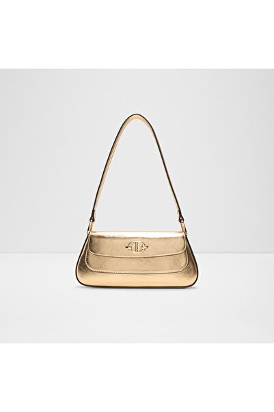 Aldo حقيبة كتف نسائية ذهبية من وفايا