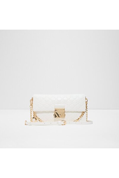 Aldo Evengelia Womens White Shoulder Bag