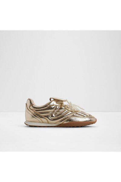 Aldo أحذية رياضية ذهبية للنساء من جيالدان
