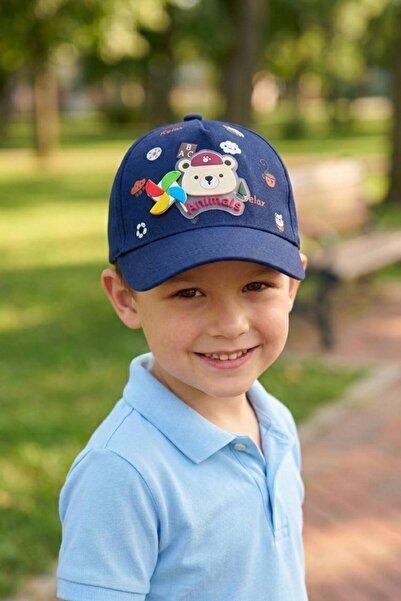 AYDINER TEKSTİL Cute Teddy Bear with 3D Rotatable Propeller Windshield Hat Fu...