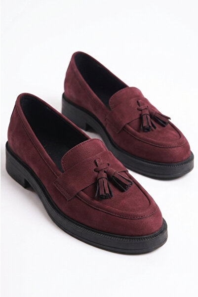 GRADA Γυναικεία Loafer Παπούτσια από Γνήσιο Δέρμα Nubuck με Φούντες, Γυναικεί...