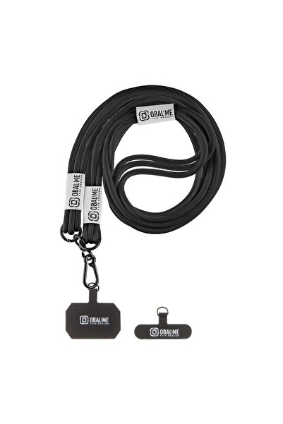 OBAL:ME NeckTag Trio Κορδόνι για Κινητό Τηλέφωνο Μαύρο